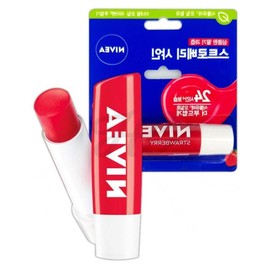 24-hour lip care strawberry scented lip balm keeps lips moist / 24시간 립케어 딸기향 립밤 촉촉한 입술 보습 유지