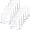 Yalikop 36 Pack Acrylic Sign Holders 6 x 4 Inches,