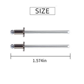 1 Pair UNIVERSAL NOS Dash Rosette Rivets Stainless Steel Fits for Ford Chrysler AMC VIN DOOR TAG