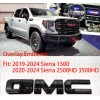 Auto Rear Tailgate Gloss Black Emblem Overlay 2019-2024 GMC Sierra