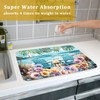 Spring Summer Sea Chair Dish Drying Mat for Kitchen Counter,Coastal