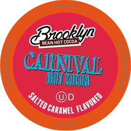 Brooklyn Beans Carnival Chocolate Salted Caramel Hot Cocoa Pods, Compatible with K Cup Brewers Including 2.0, 40 Count