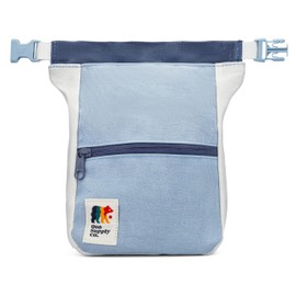 Oso Supply Co - Kulshan Bouldering Bucket, Large Size Chalk Bag for Rock Climbing, Chalk Pot with Magnetic Roll Down Closure, Brush Loop, Zippered Pockets for Climbers (Glacier Blue)