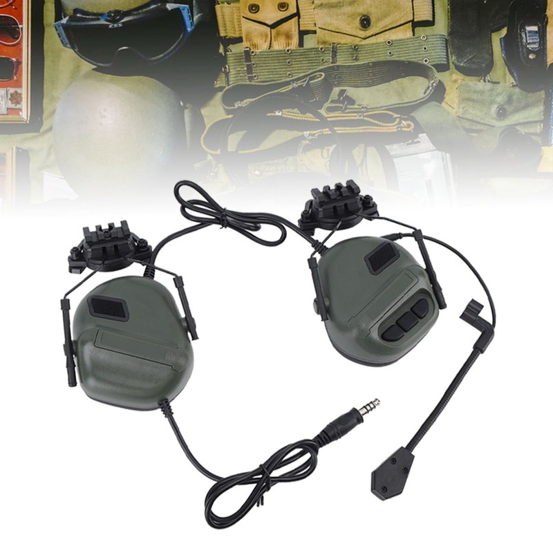 Shooting Headset Shooting Earmuffs Ear Hearing Protection Headphones Sound Amplification
