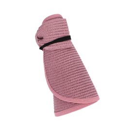 MK MATT KEELY Large Beach Straw Sun Hats Women Foldable Wide Brim Hat for Ladies Visor Cap Bucket with Bowknot Pink