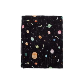 Loulou Lollipop Loulou Lollipop Soft Baby Swaddle Blanket Muslin Wrap Receiving Blanket for Newborn to Toddler Girl and Boy, Large 47” by 47” - Planets