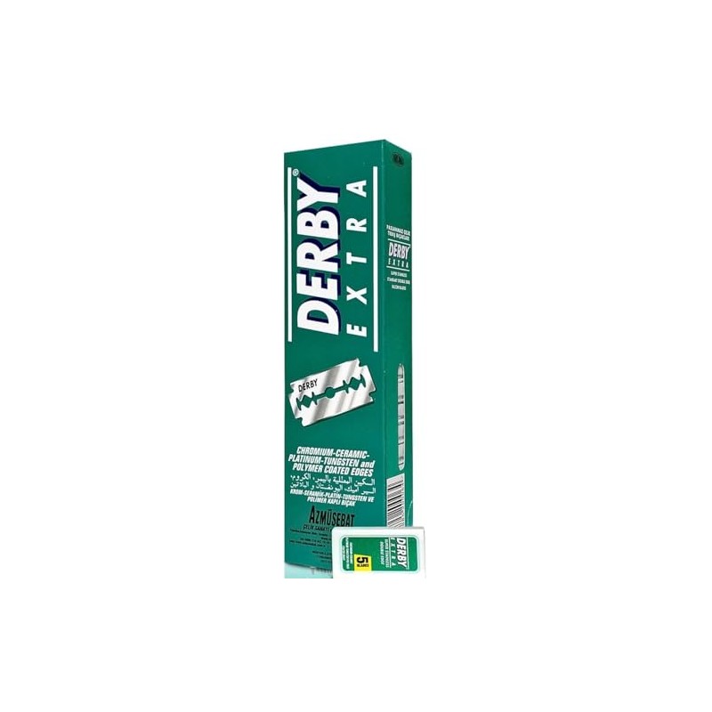 Derby Extra Hojas de afeitar de doble filo, 100 piezas