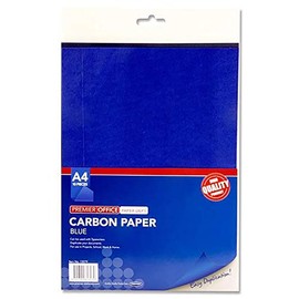 Premier Stationery H2713279 A4 Carbon Sheet (Pack of 10), Blue