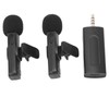 Wireless Lavalier Microphone Portable Noise Cancelling Professional Lapel Mic for