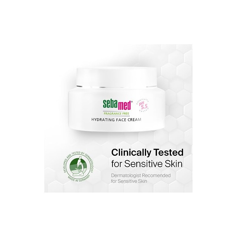 Sebamed Fragrance-Free Hydrating Face Cream Moisturizer pH 5.5 Dermatologist Recommended