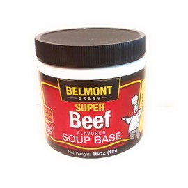 Belmont Super Beef Flavored Soup Base, 16 oz (Pack of 2)