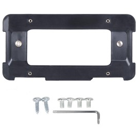 BURANIFUSION Rear License Plate Mount Frame Holder Bumper Bracket 6 Screws 1X Adapter Pls See The Pic for BMWFor Reference 511882380615 Plastic Black 51187160607 WEF1220