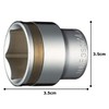 TONE Nut Catch Socket (6 Angle) 3SC-24 Drive Angle 0.3