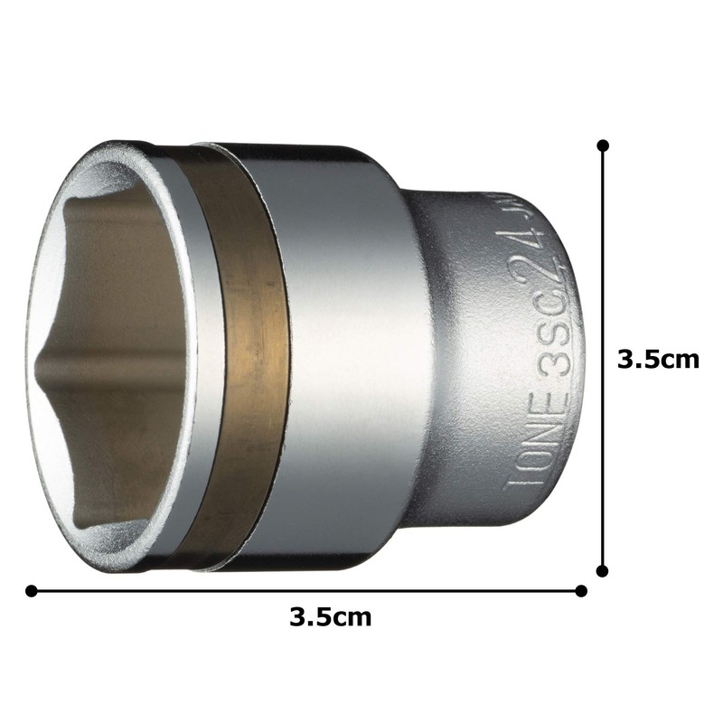 TONE Nut Catch Socket (6 Angle) 3SC-24 Drive Angle 0.3