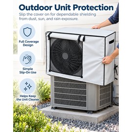 Outdoor Air Conditioner Cover for AC Unit Storage – Waterproof PVC Rain & Dust Protection for Outdoor Condenser Units