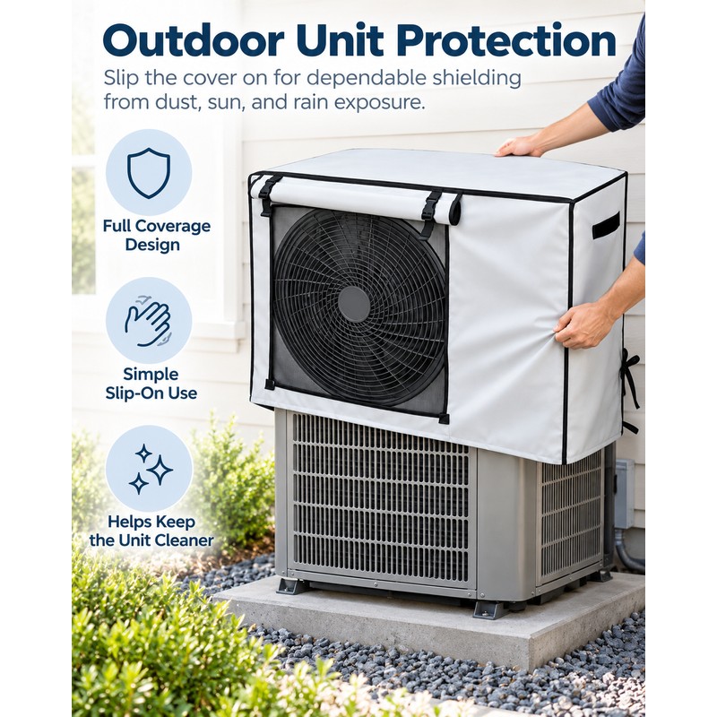 Outdoor Air Conditioner Cover for AC Unit Storage – Waterproof