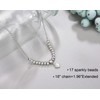 Futesheel 17th Birthday Gifts for Girls, 17 Beads Necklace for