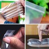 300 Pcs Small Clear Poly Zipper Bags, 2 x 3
