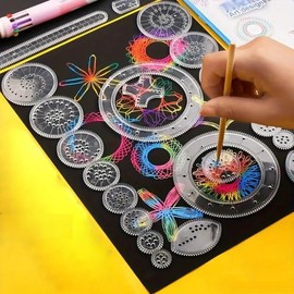Georgi’s Perfect Spiral Fun Art Set, Gift Wrapped 23 Piece Awesome Spiro Kids Toys Hours of Fun Stunning Designs 6 Colour Pen Practical Gift Idea