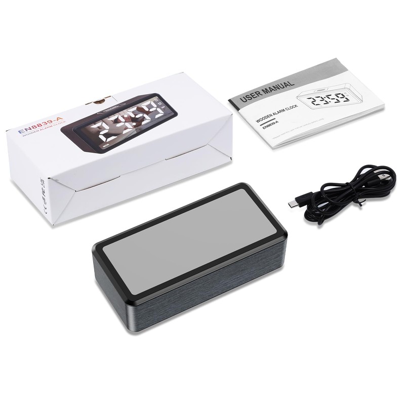 Ankilo Alarm Clocks Bedside, Digital Alarm Clock for Heavy Sleepers