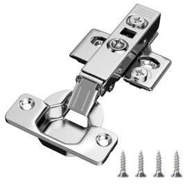 HOSOM 50 Pack Full Overlay Soft Close Cabinet Hinges, 110° Soft Close, 3-Way Adjustment Concealed
