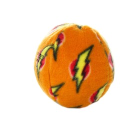 MIGHTY- NO Stuff Ball – Squeaky Plastic Core. 2-in-1 Toy. Made Durable, Strong & Tough. Interactive Play Dog Toy (Tug, Toss & Fetch) & Floats. (Medium, Orange)