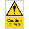 V Safety Warning Temperature - Caution Hot Water - 100