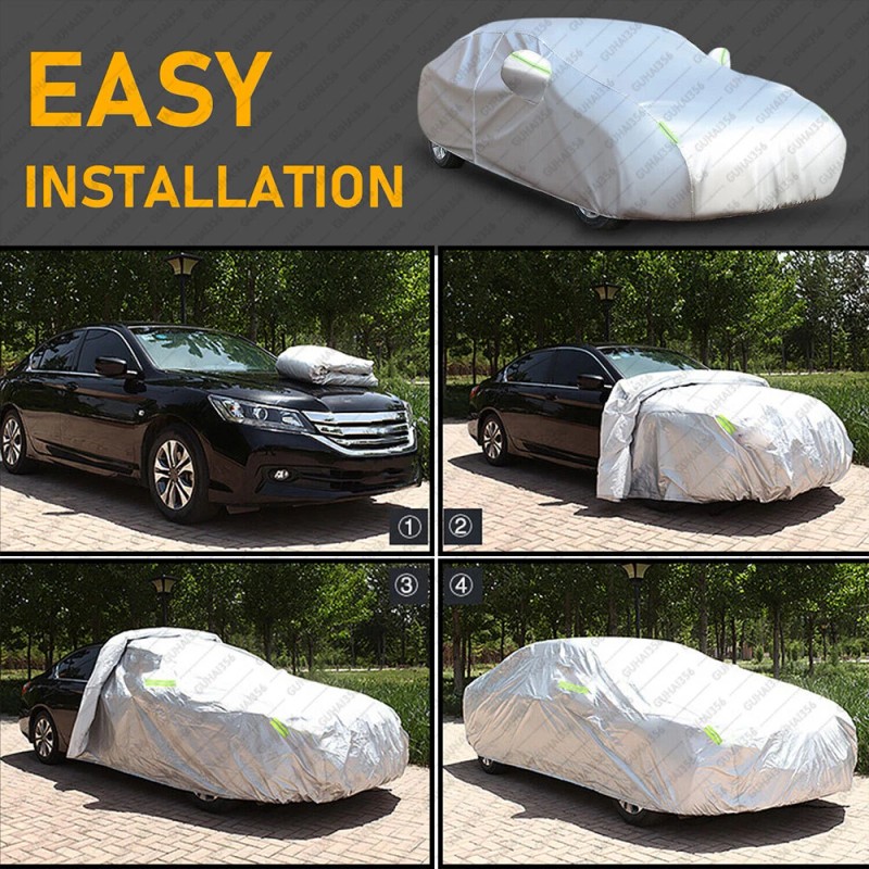 GLOWSPEED Full Car Cover for Outdoor Sun Dust Scratch Rain