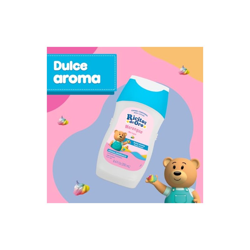 Ricitos de Oro, Crema Corporal Merengue, 250 ml