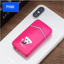 The Vintage Lighter Single Burner Metal Butane Torch Lighter - Windproof & Refillable Pocket Lighter - Pink