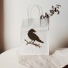 FINGERINSPIRE 9PCS Crow Painting Stencil with Paint Brush 15x15cm