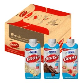 Boost Menos Azúcar Suplemento Alimenticio Mix Sabores Caja Piezas 330