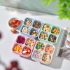 5 Pack Bento Lunch Boxes, 4 Compartment Containers, Divided Snack