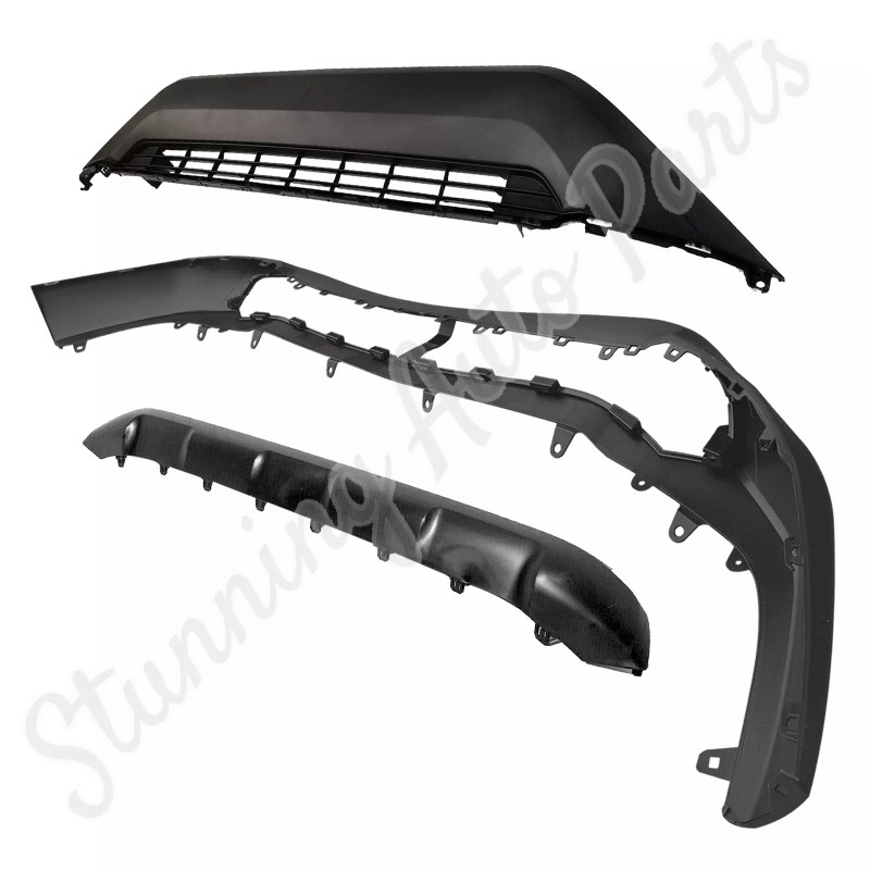 Stunning For 2019-2021 Toyota RAV4 Front Bumper Lower Grille+Valance Panel