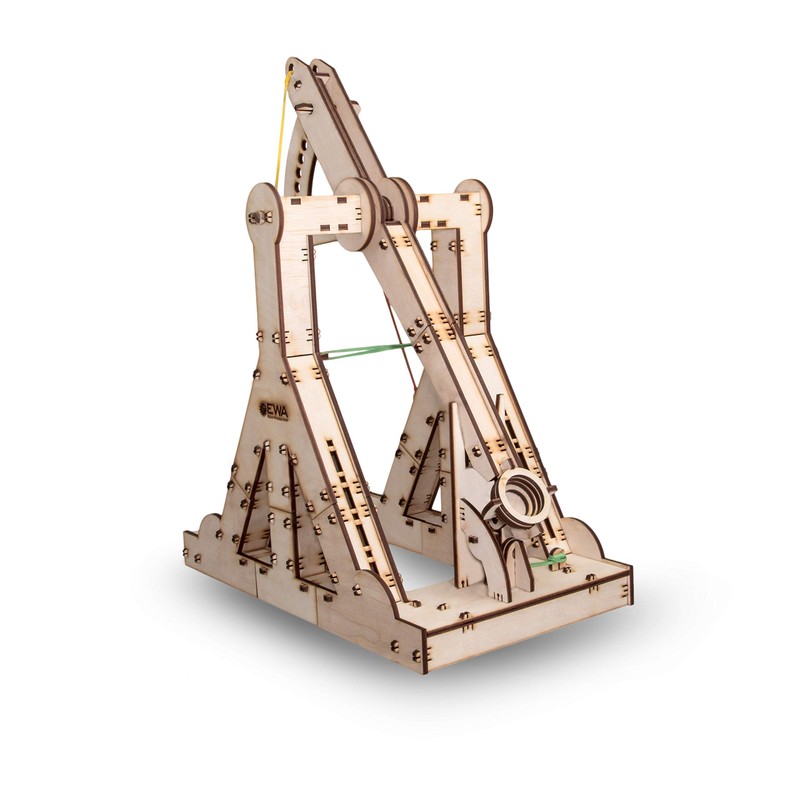Eco Wood Art 3D Puzzle Trebuchet