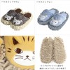Animal Mop Slippers Microfiber Slippers Hedgehog Gray