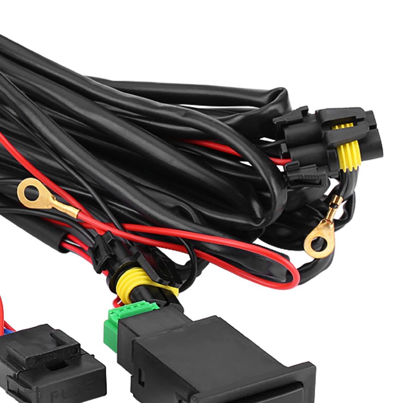 Fog Light Wiring Harness Kit, 12V Universal Car On/Off Switch