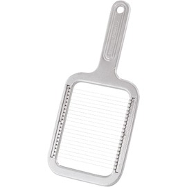 Westmark Pellkartoffel- und Mozzarella-Schneider, Retro-Verpackung, Aluminium/Rostfreier Edelstahl, Rondex, Grau, 6080RT60, 25.8 x 11.4 x 1.2 cm