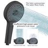 Round Large panel Showerhead with hose, High pressure 4-function shower