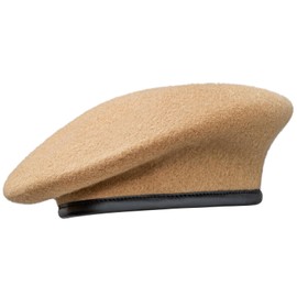 Gajaous British Military Berets with Leather Sweatband, Adjustbale Army Wool Beret for Men & Women