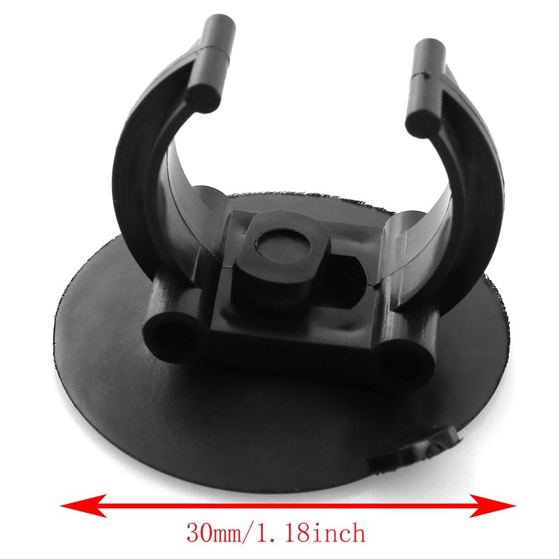 SQXBK Sucker Clip 6PCS Black Aquarium Heater Suction Cups Suckers