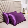 Satin silky PillowCases - 2 Packs Silky-soft, Anti-static Dust Mite