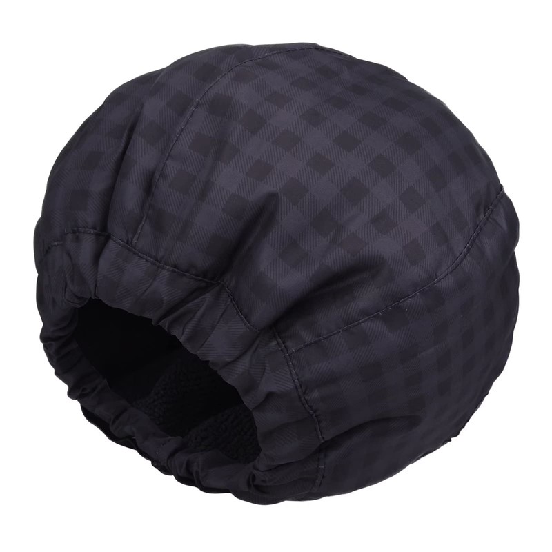 Shower Cap for Men Black Bath Cap, Reversible Large Waterproof