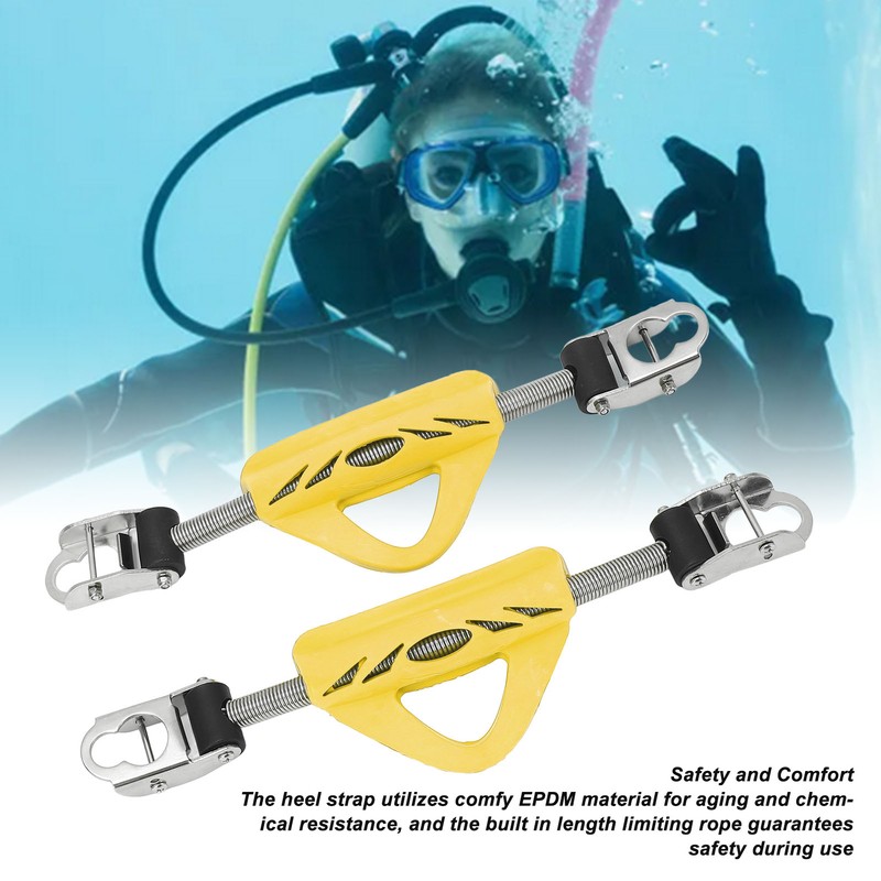 2PCS Diving Fin Spring Strap 316 Stainless Steel Dual Use