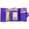 Big Skinny Women's Trixie Tri-Fold Slim Wallet, Holds Up to