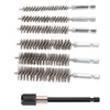 7Pcs Stainless Steel Bore Brush Stainless Steel Bristles Wire Brush