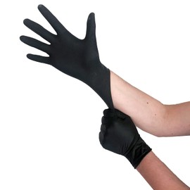 Disposable Gloves Black Latex Disposable Gloves XL Pack of 100 Powder-Free Gloves Disposable Latex Gloves Black Available in Sizes S, M, L & XL