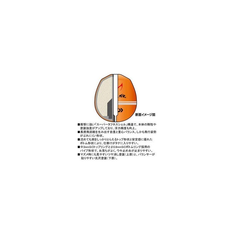 Daiwa Uki Silver Wolf Far Throw 2 LL Size Orange
