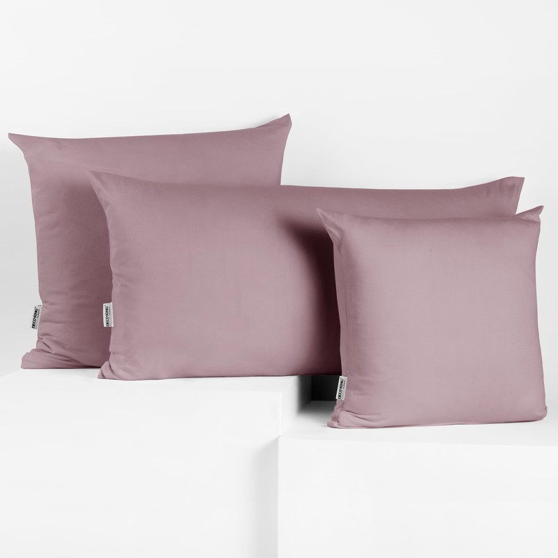 DecoKing 2 Pillowcases 20 x 120 cm Jersey Cotton Zip