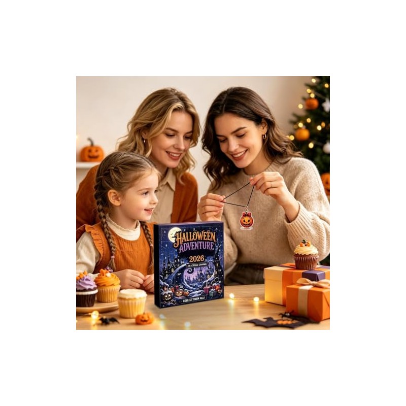 Halloween Advent Ornament 2D - 24 Days Gothic Countdown Calendar